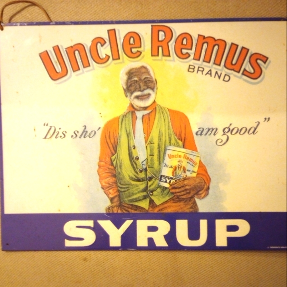 Vintage Uncle Remus Syrup Metal Advertisement Sign